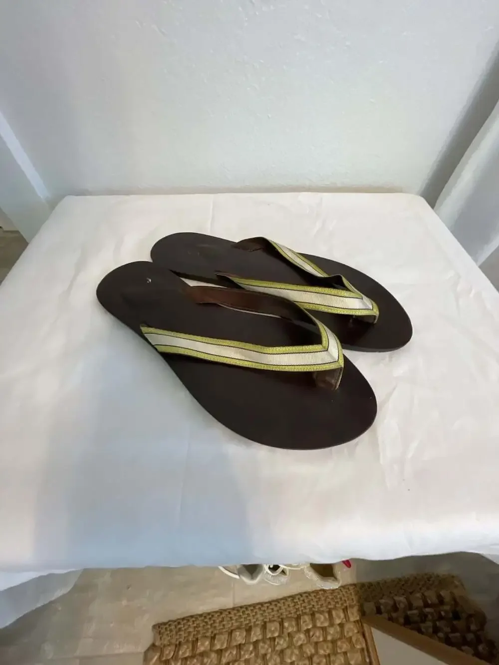 J.Crew Italian Leather Thong Sandals Size 8 Made in Italy